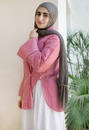 Twist Stripe Shirt -Red