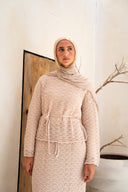Seashell Crochet Set in Beige