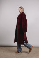 Self Made Coat in Maroon