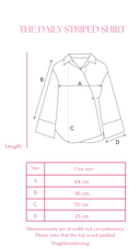 The Daily Stripped Shirt in Beige