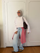 Low cut tee - white