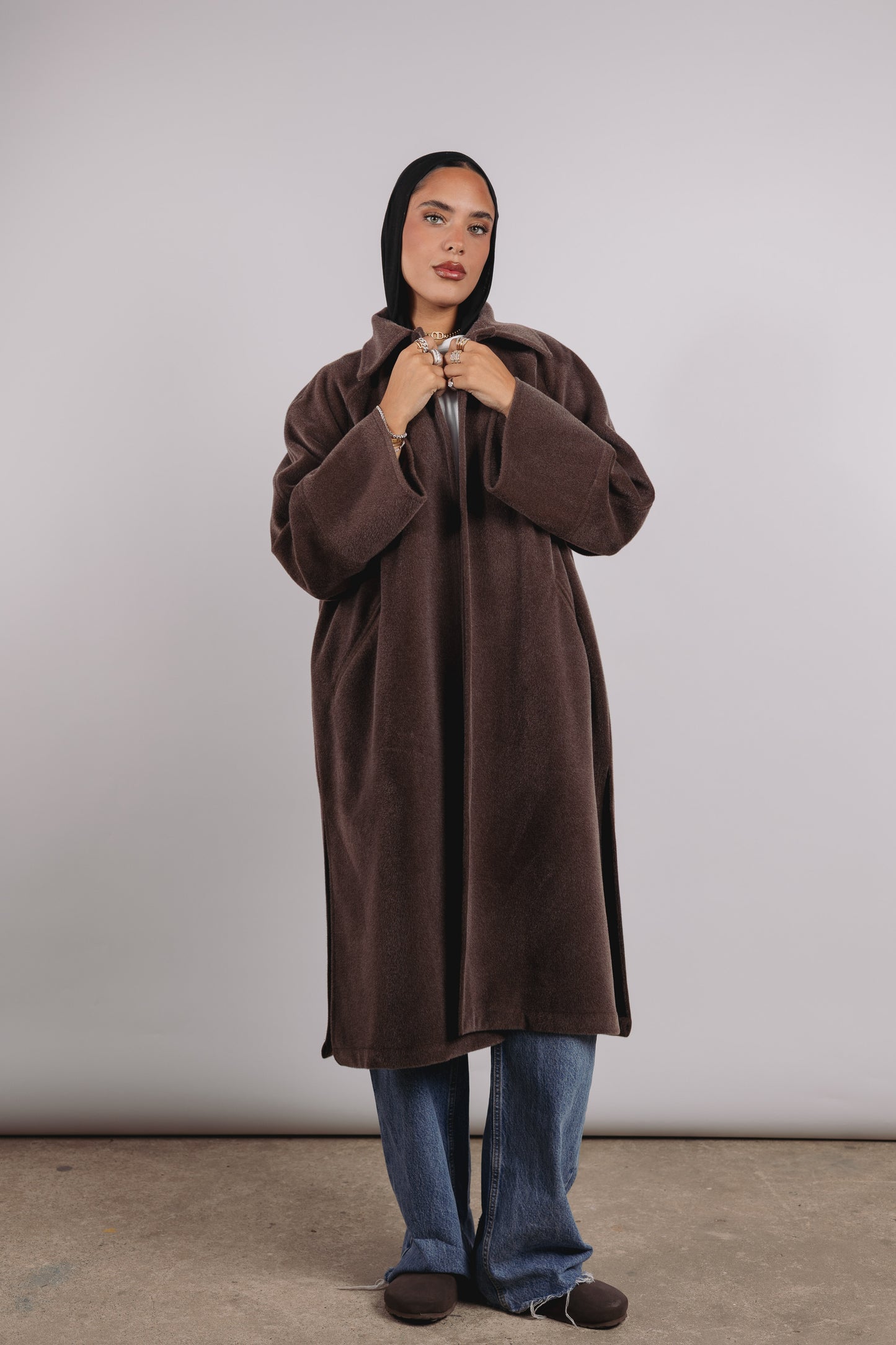 Self Made Coat in Brown