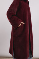 Self Made Coat in Maroon