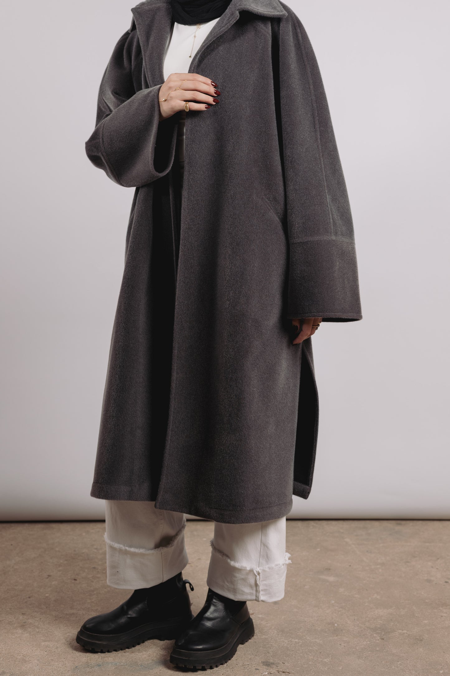 Self Made Coat in Grey