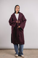 Not So Basic Coat in Maroon