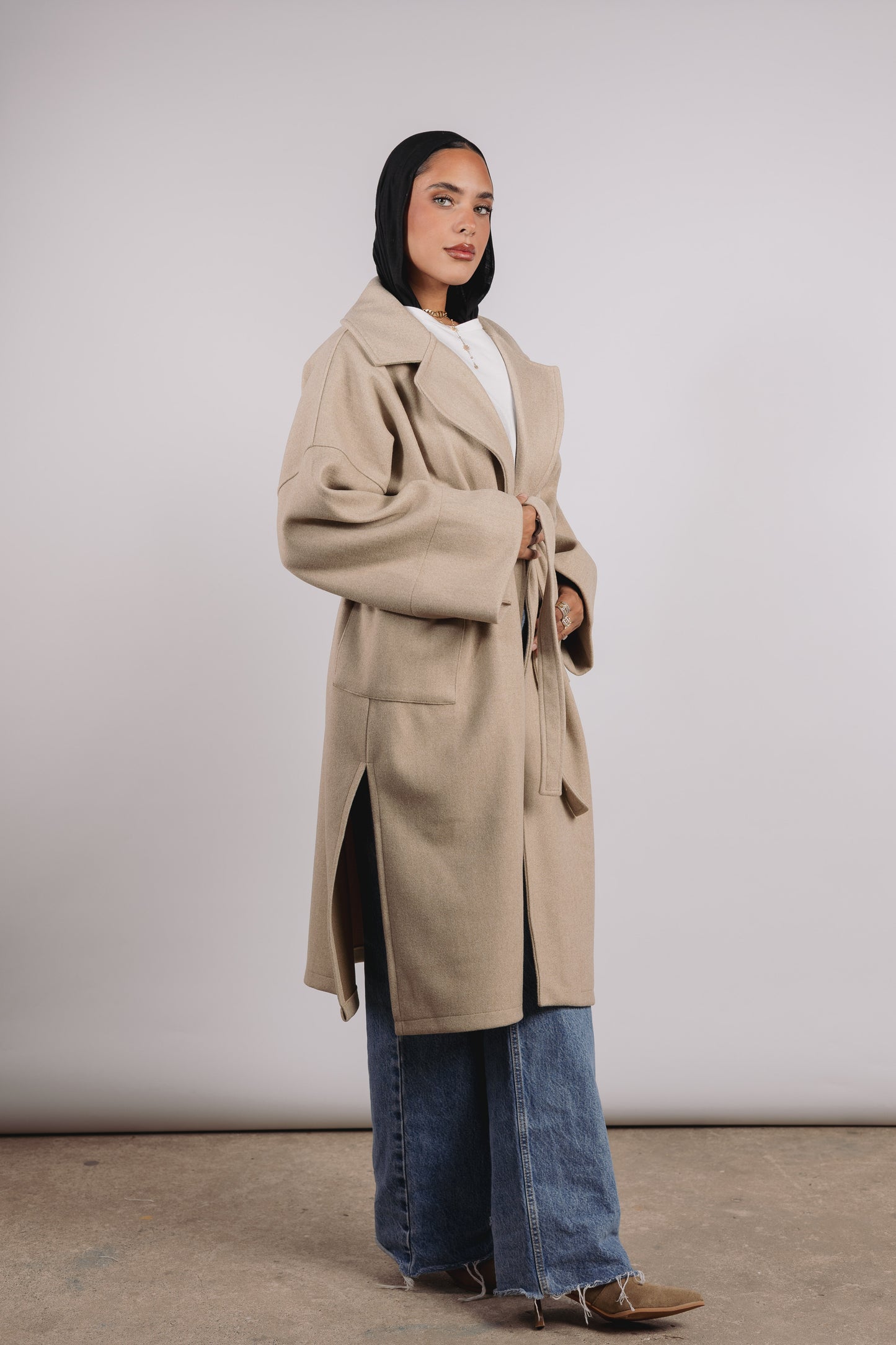 Not So Basic Coat in Beige