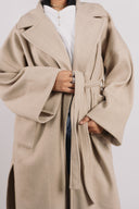 Not So Basic Coat in greige