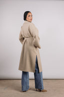 Not So Basic Coat in greige