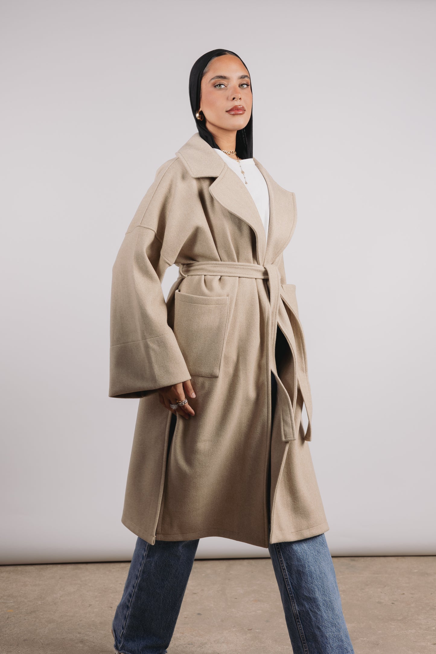 Not So Basic Coat in Beige