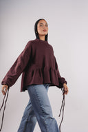 Mimi Top in Maroon