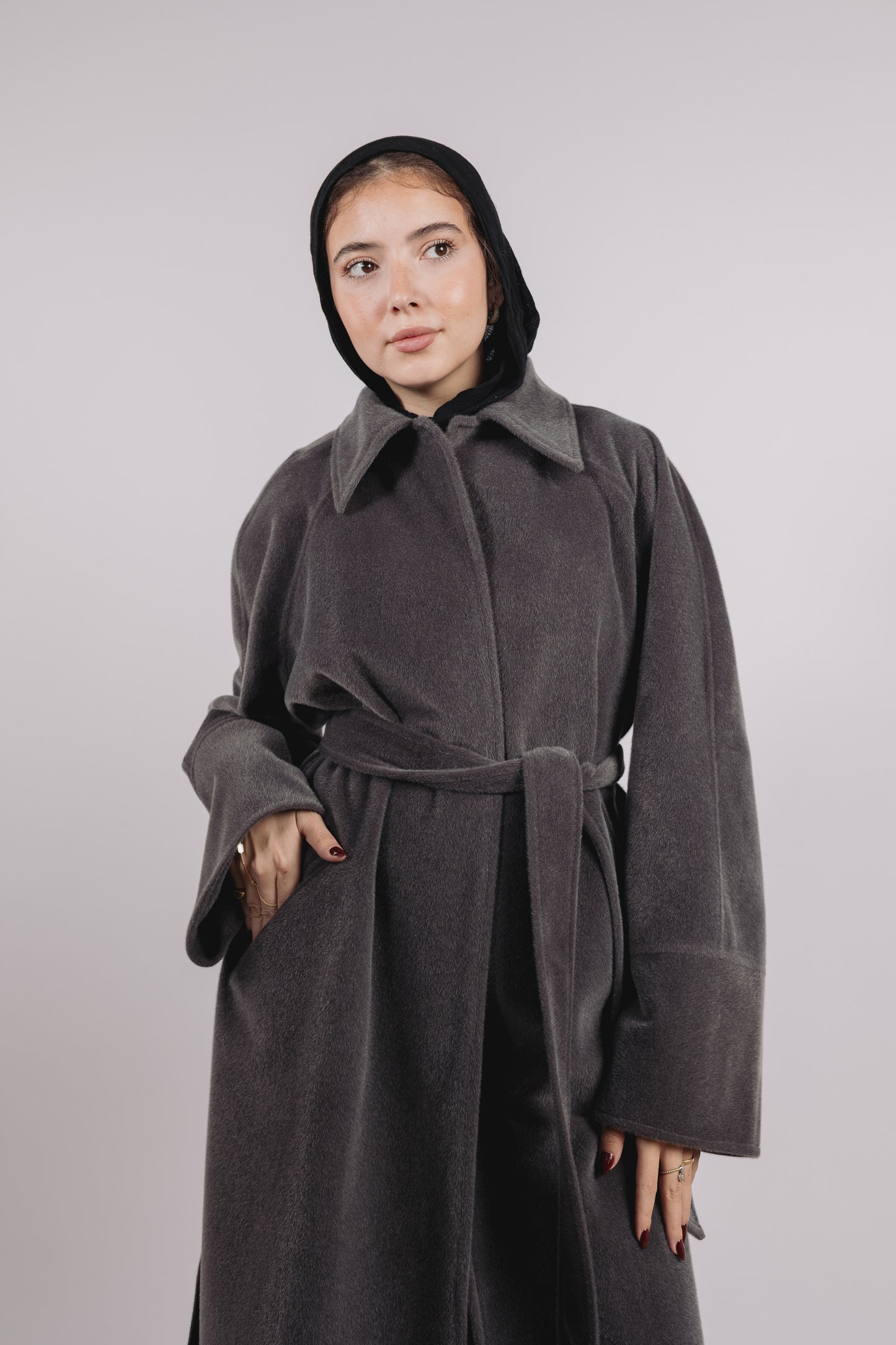 Self Made Coat in Grey