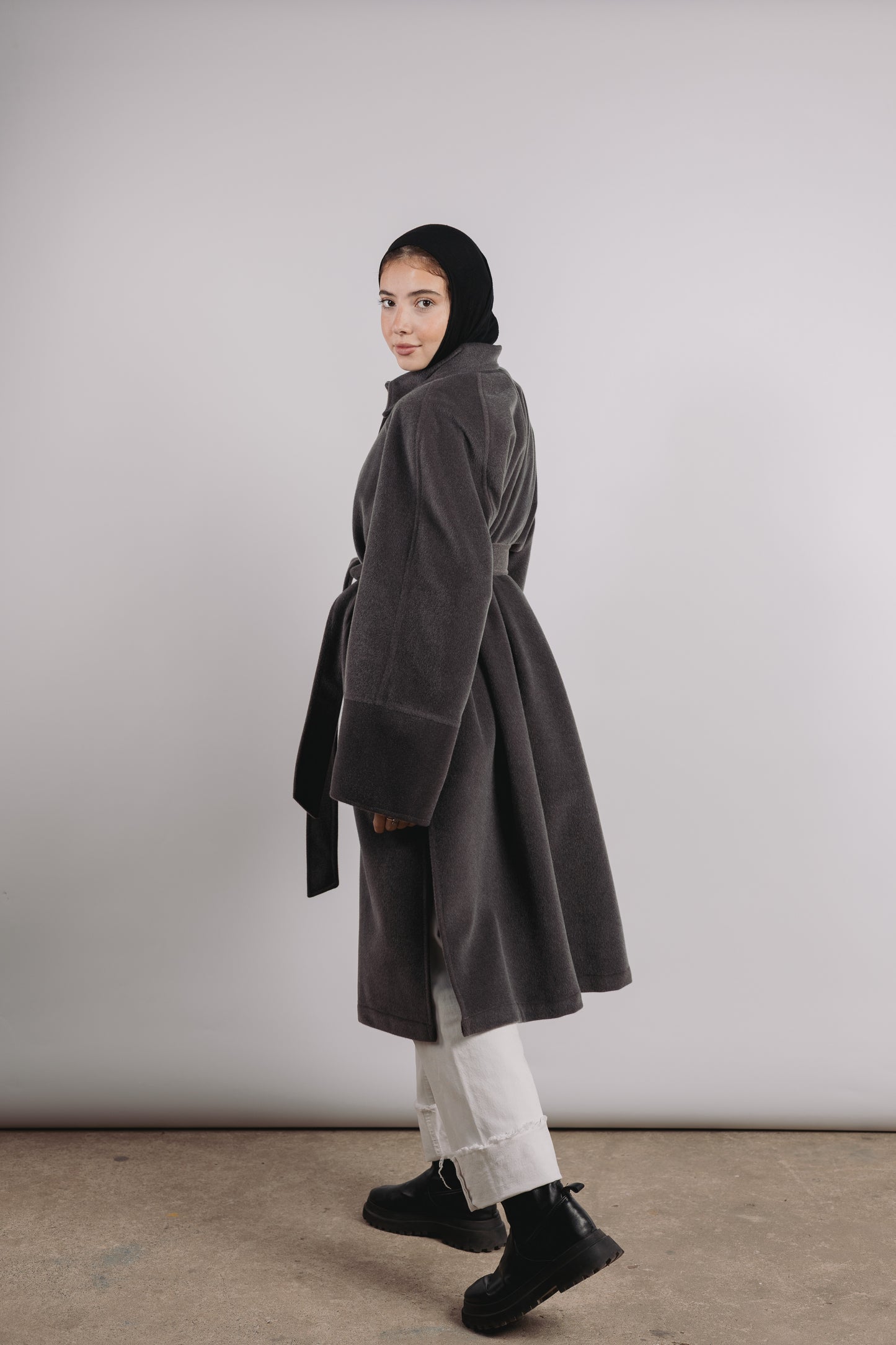 Self Made Coat in Grey