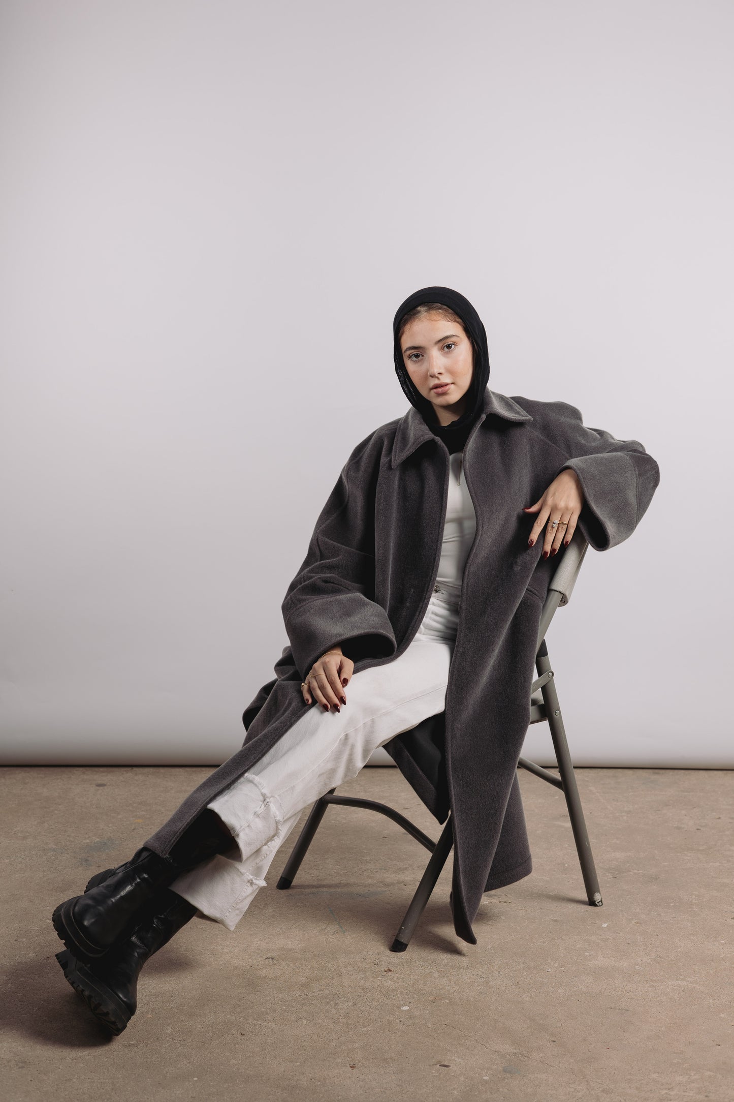 Self Made Coat in Grey