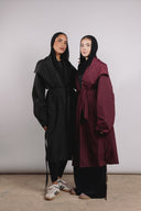 City Rush Coat in Maroon