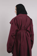 City Rush Coat in Maroon
