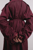 City Rush Coat in Maroon