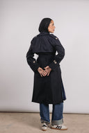 Madeline trench coat in navy