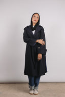 Madeline trench coat in navy